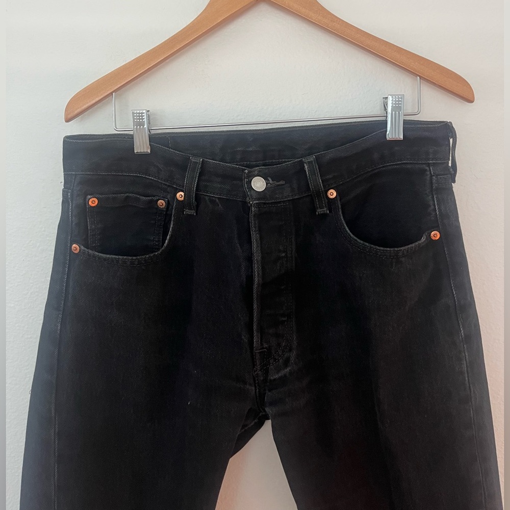 Levis black 501 jeans